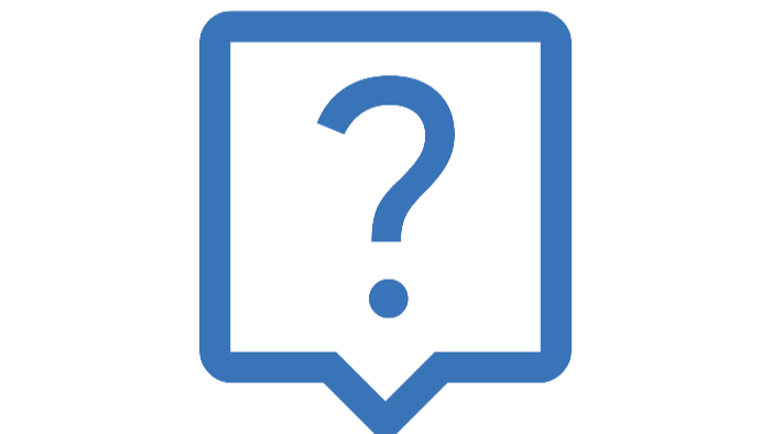Fragezeichen Icon, symbolisch für den Support
