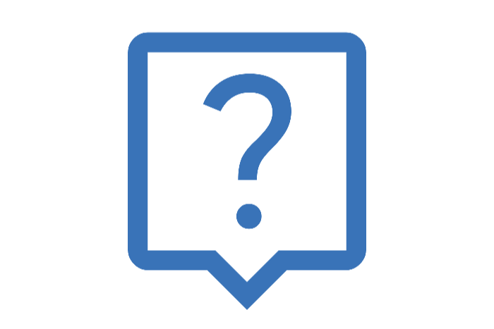 Fragezeichen Icon, symbolisch für den Support
